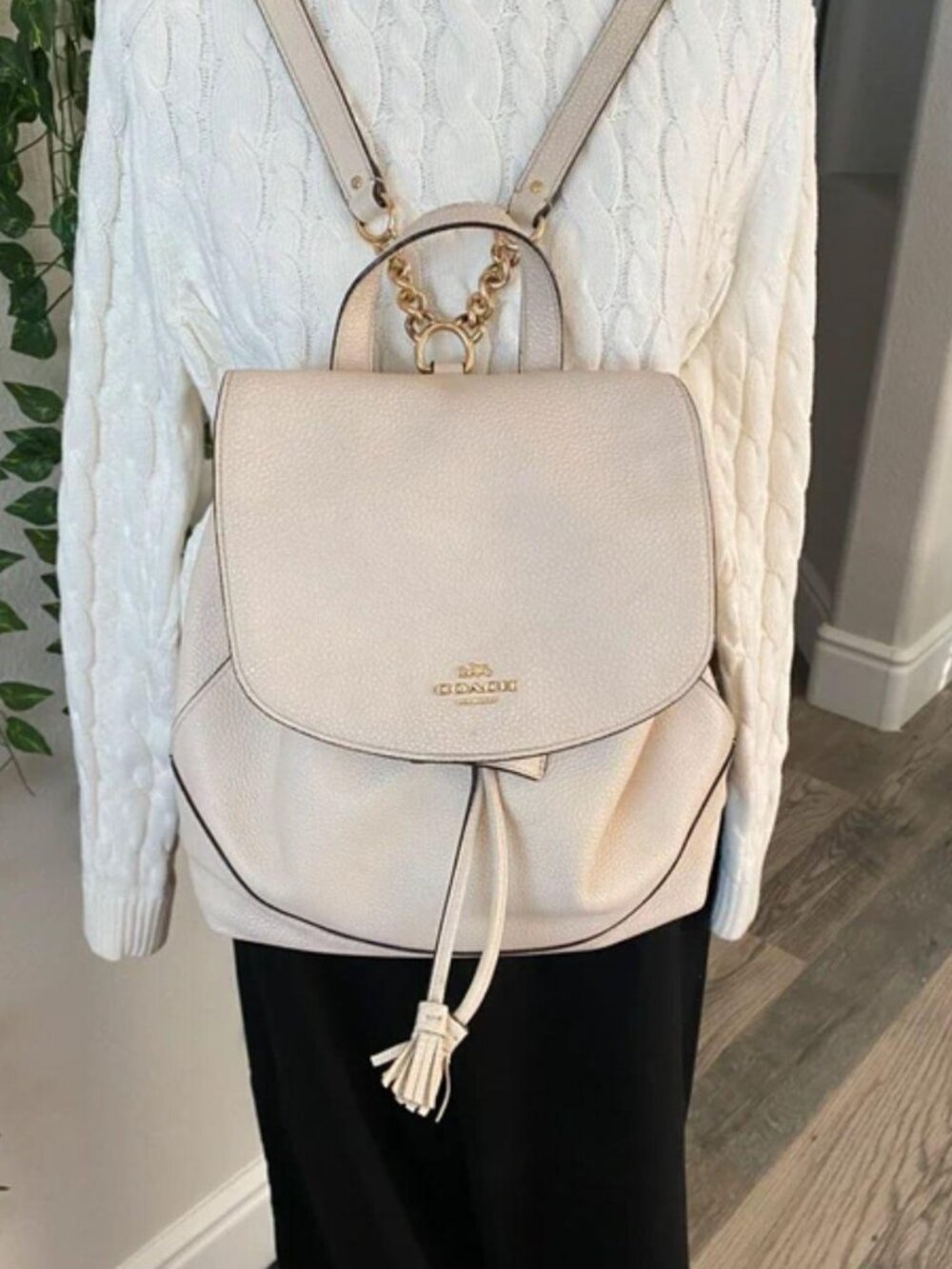 Coach Elle Pebble leather Backpack